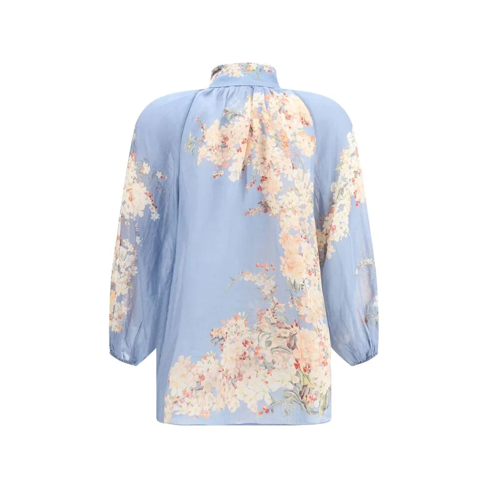 Zimmermann Cascadian Blouse with puff sleeves - Blouses
