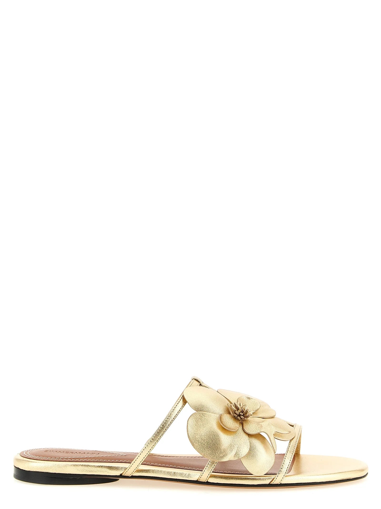 Zimmermann Gold Leather Slides