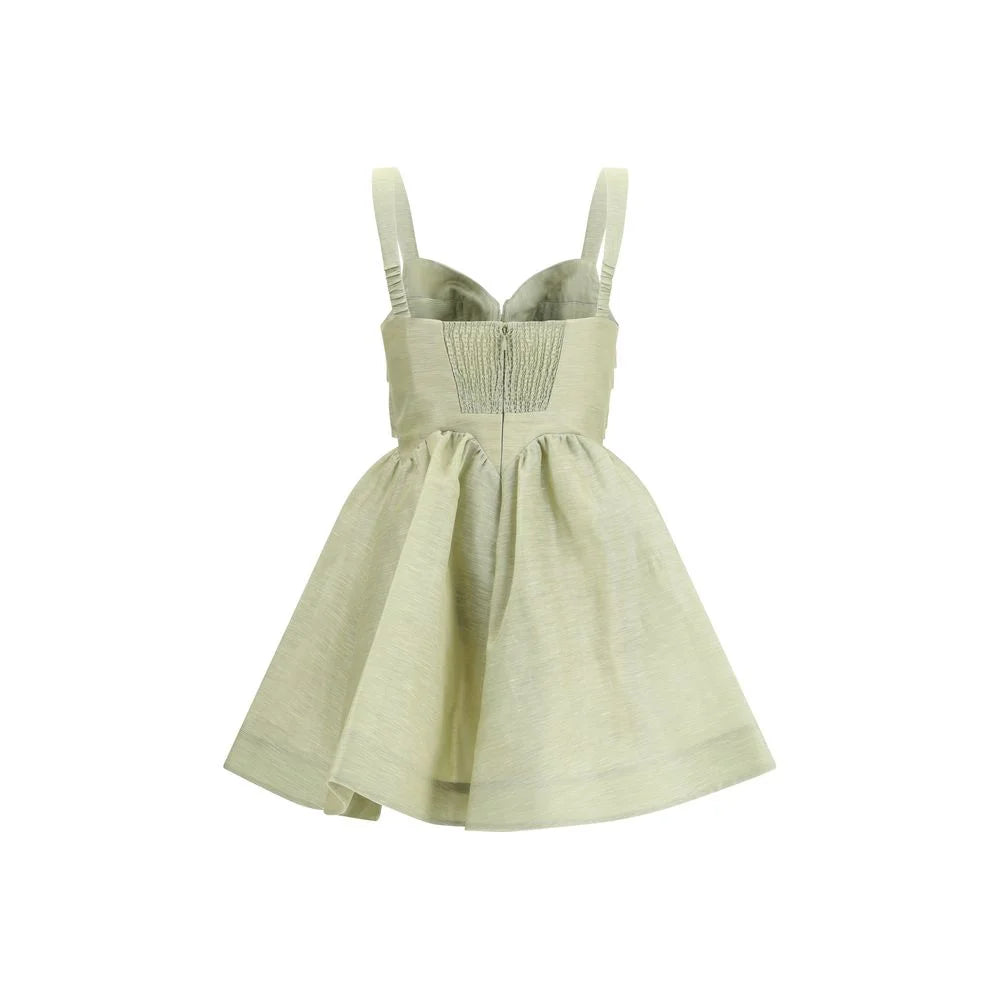 Zimmermann Green Linen Casual Dress