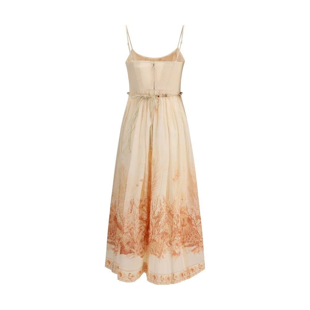 Zimmermann Multicolor Cotton Long Dress - Dresses