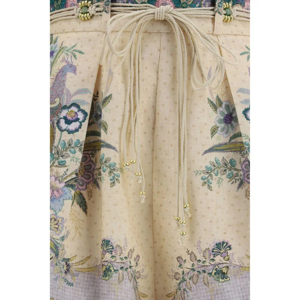 Zimmermann Multicolor Linen Bermuda Shorts