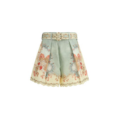 Zimmermann Multicolor Linen Bermuda Shorts