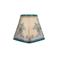 Zimmermann Multicolor Linen Bermuda Shorts