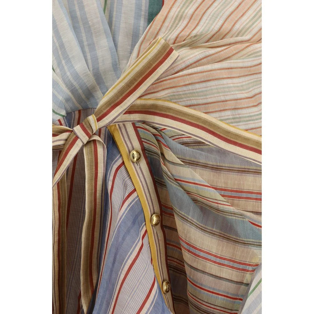 Zimmermann Multicolor Linen Casual Dress - 2
