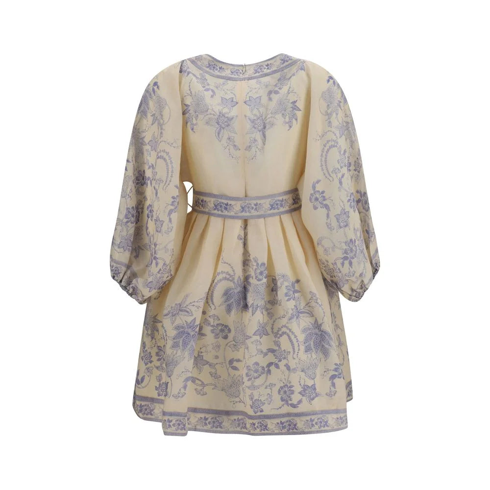Zimmermann Multicolor Linen Casual Dress
