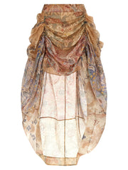 Zimmermann Multicolor Linen Midi Skirt - 1