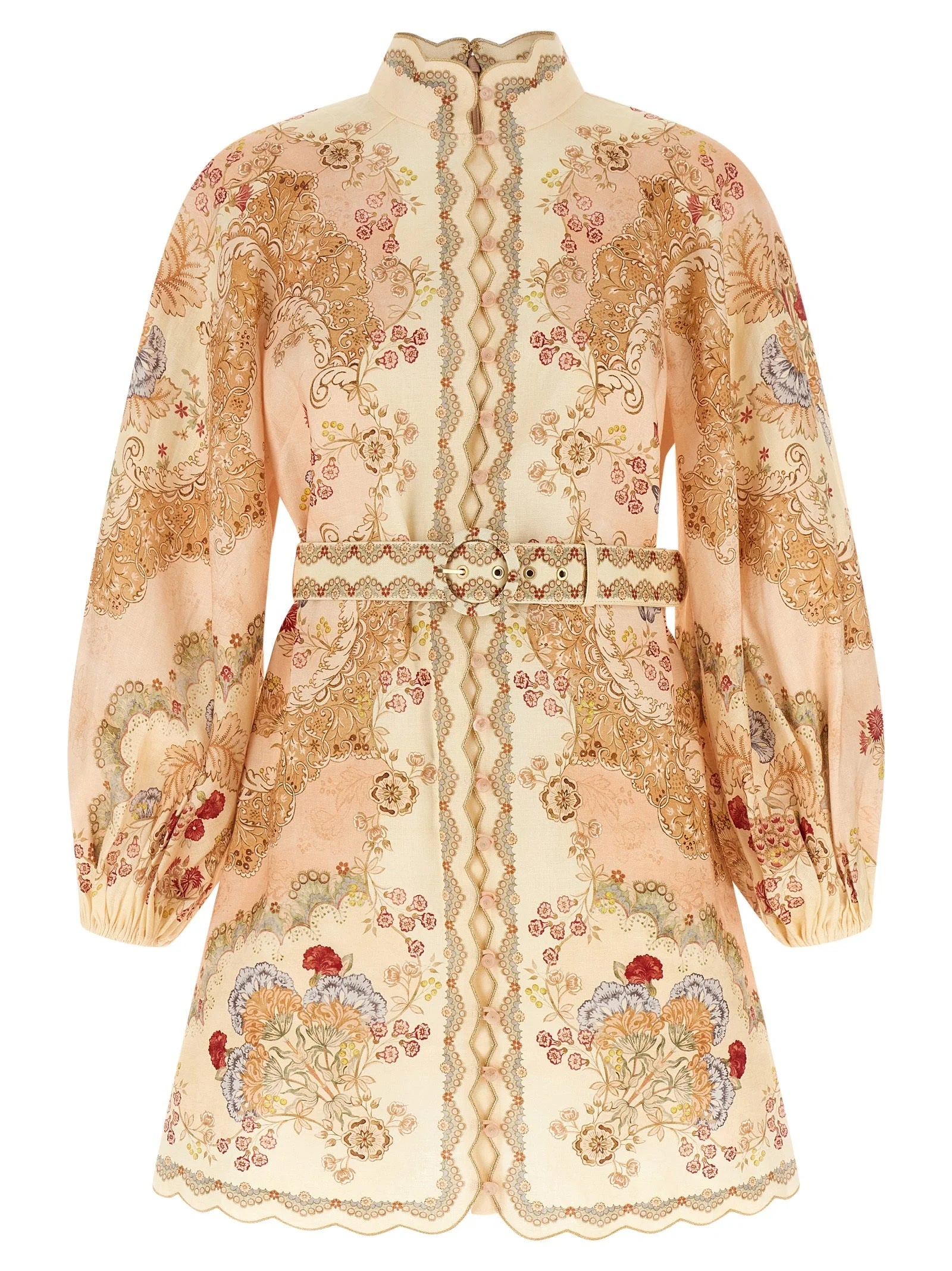 Zimmermann Multicolor Linen Short Dress - 2