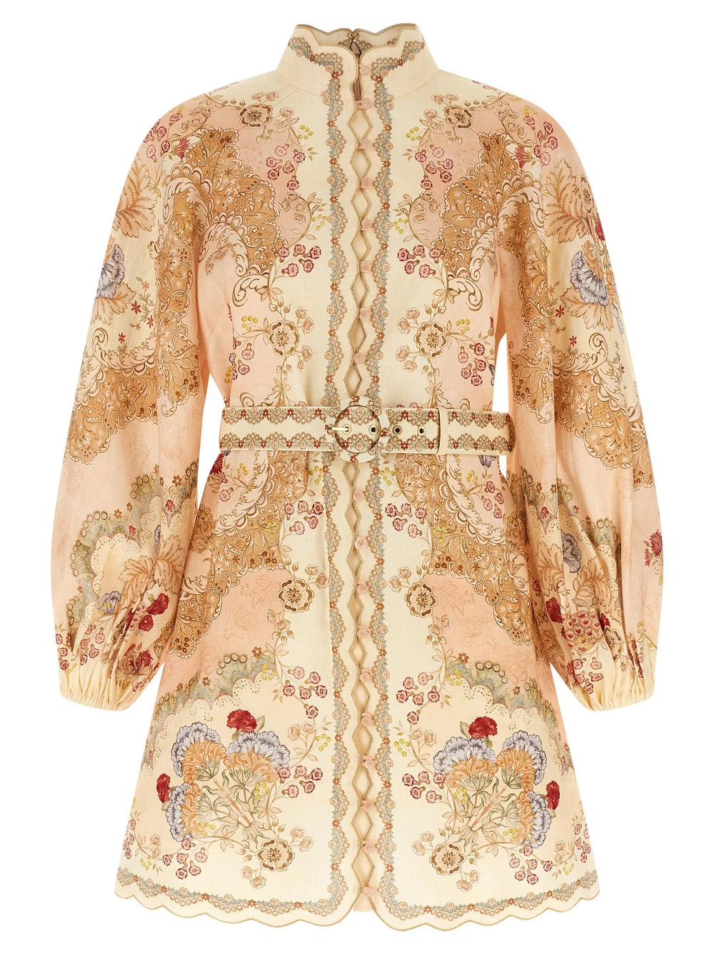 Zimmermann Multicolor Linen Short Dress - 2