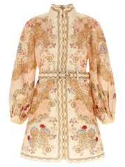 Zimmermann Multicolor Linen Short Dress - 2