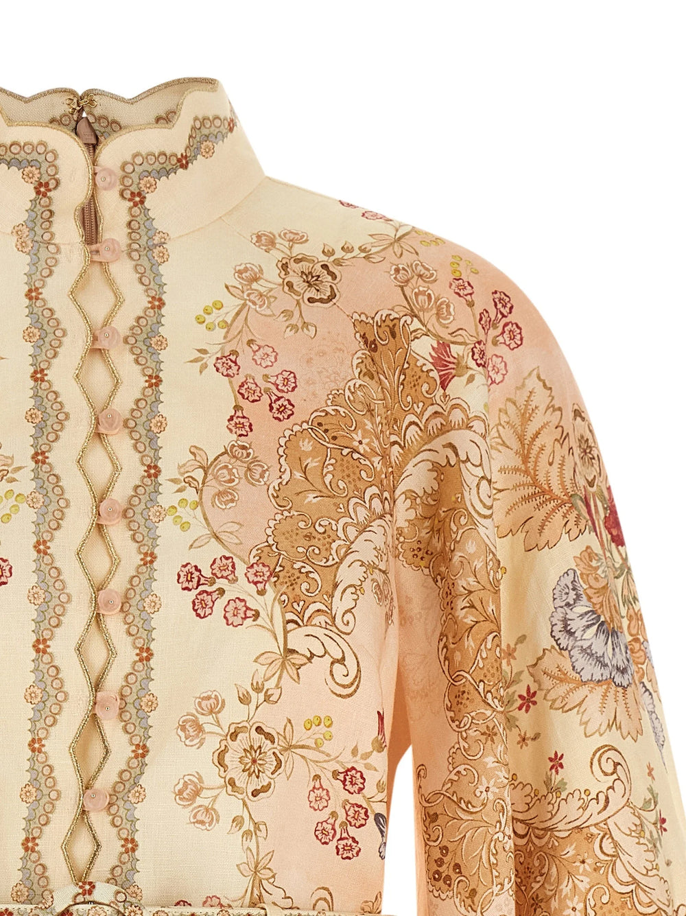 Zimmermann Multicolor Linen Short Dress - 2