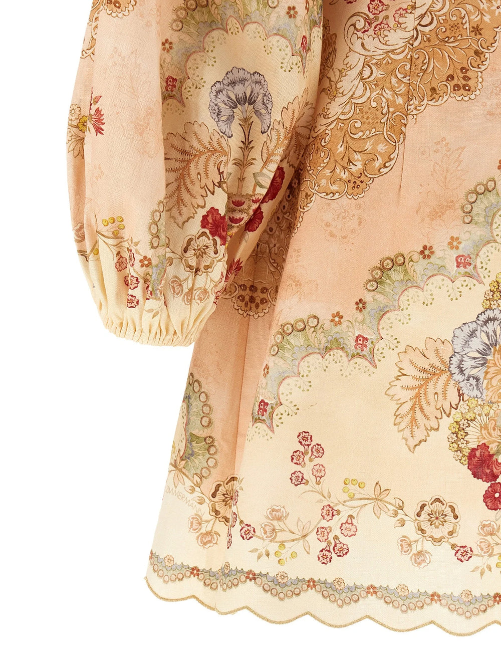 Zimmermann Multicolor Linen Short Dress - 2