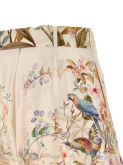 Zimmermann Multicolor Silk Bermuda Shorts