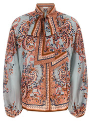 Zimmermann Multicolor Silk Blouse