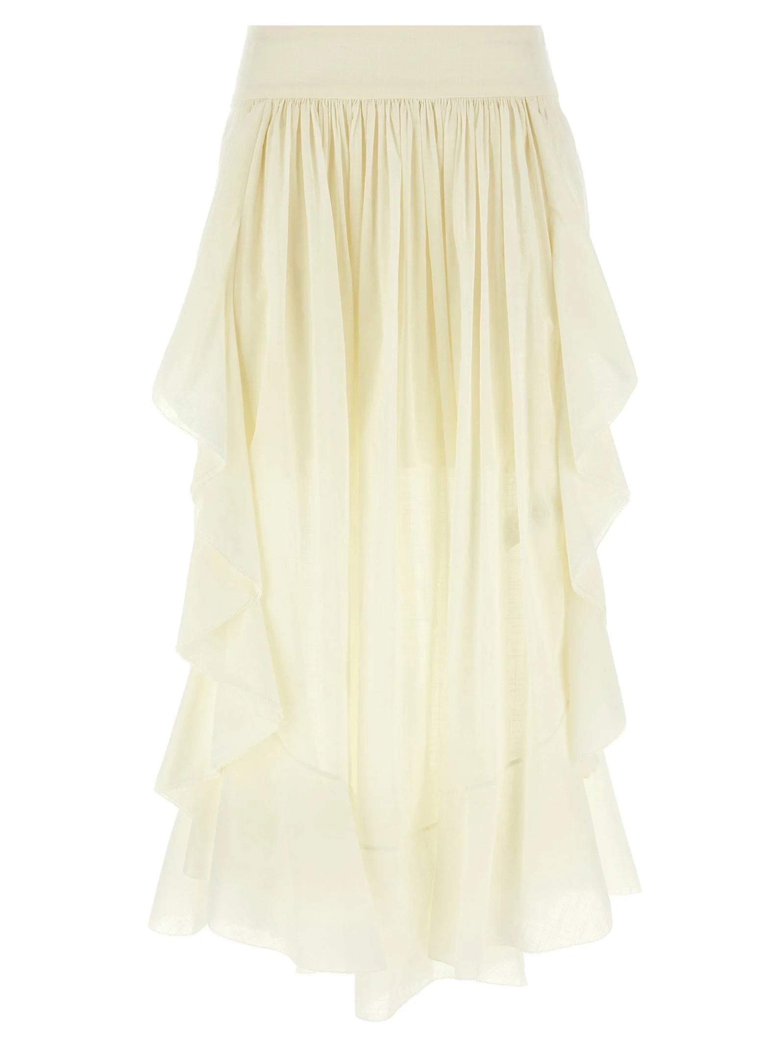 Zimmermann White Cotton Mini Skirt - 1