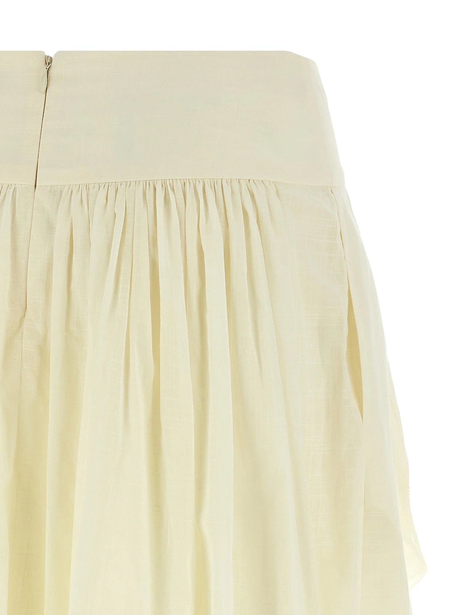 Zimmermann White Cotton Mini Skirt - 1