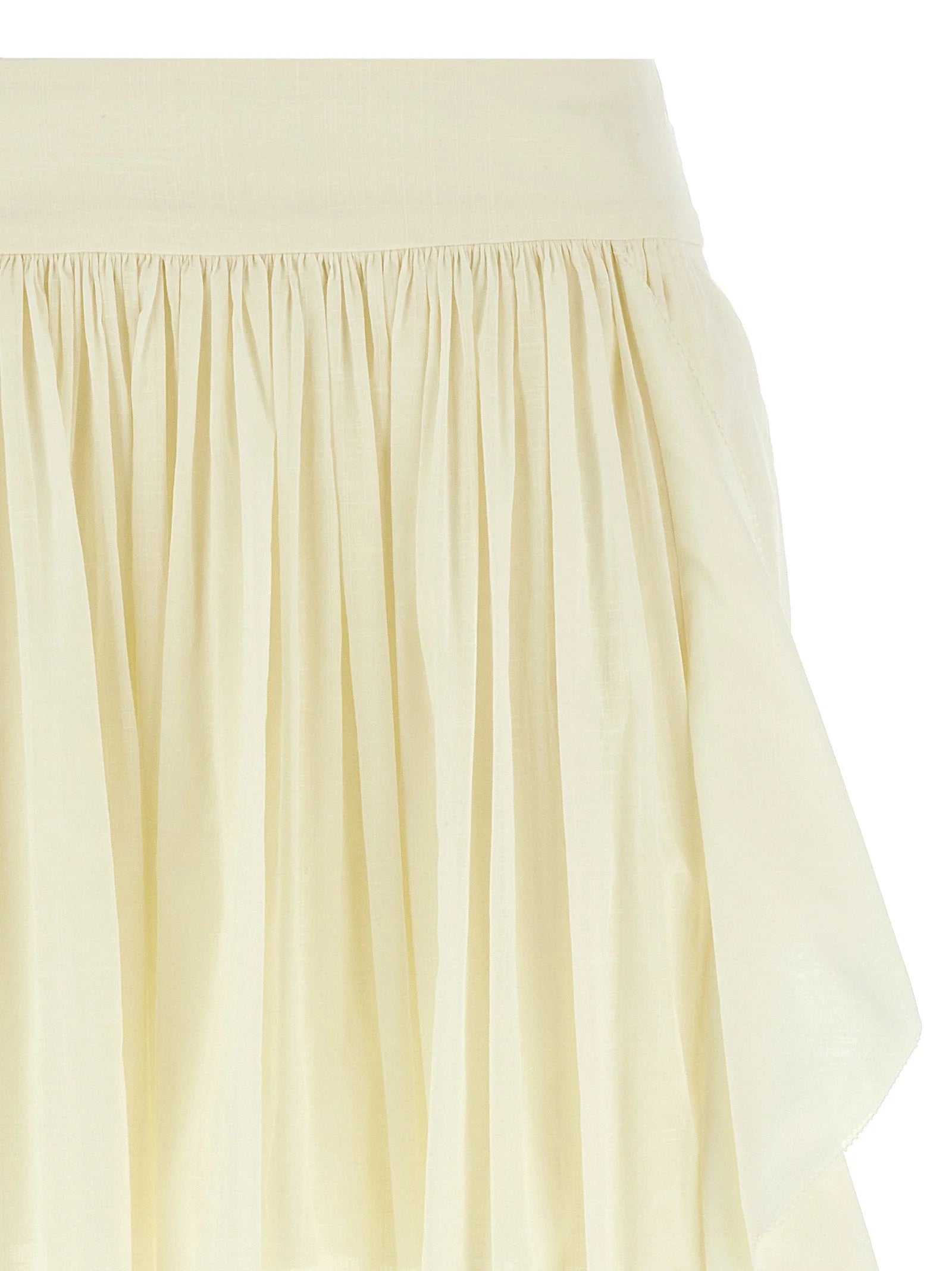 Zimmermann White Cotton Mini Skirt - 1