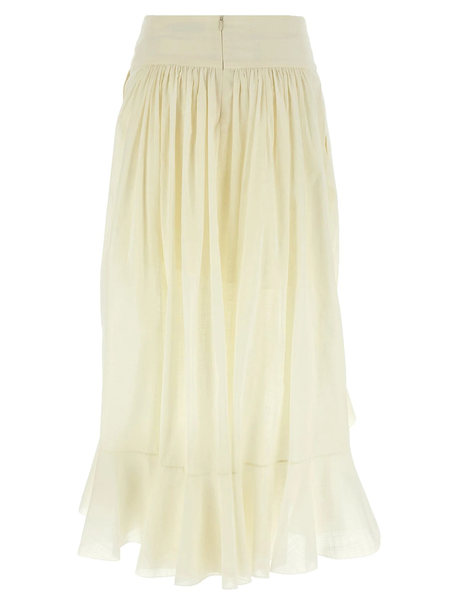 Zimmermann White Cotton Mini Skirt - 1