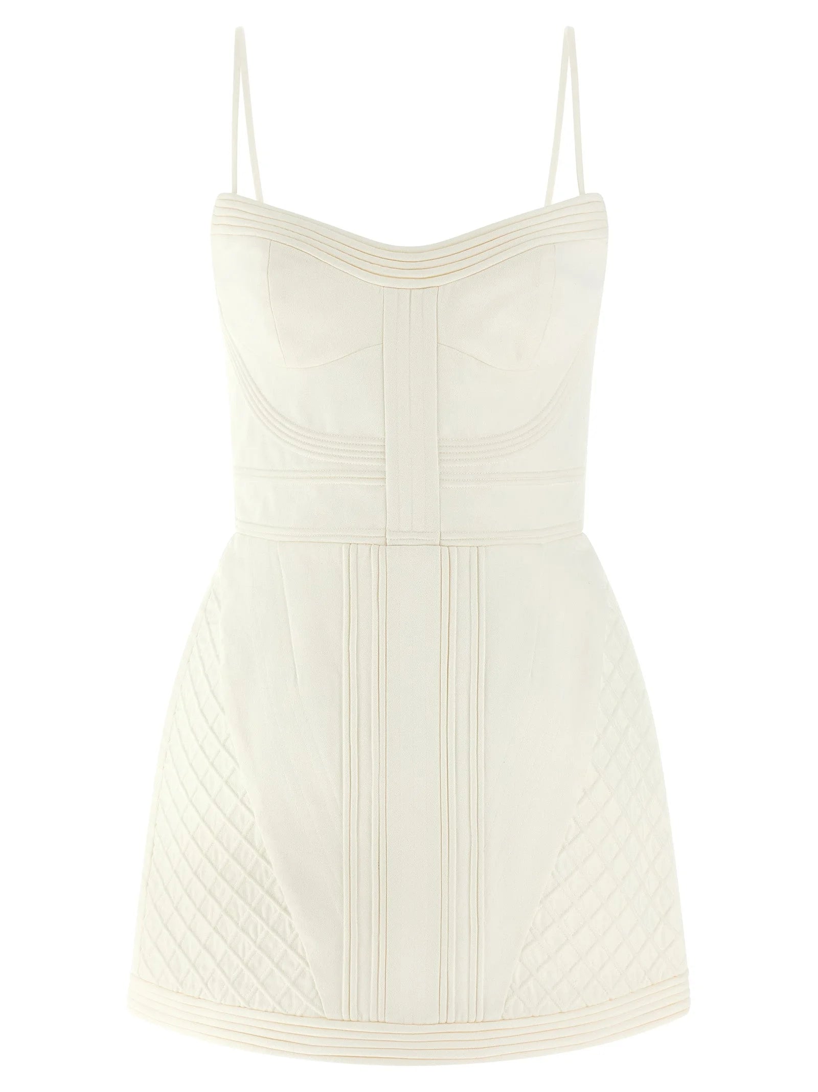 Zimmermann White Cotton Short Dress - 2