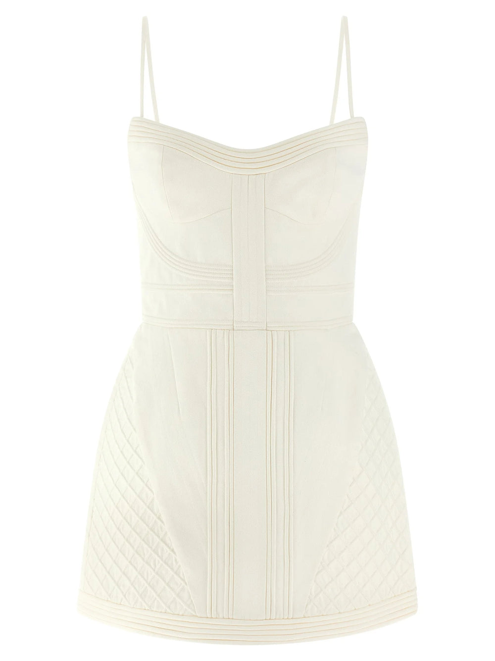 Zimmermann White Cotton Short Dress - 2