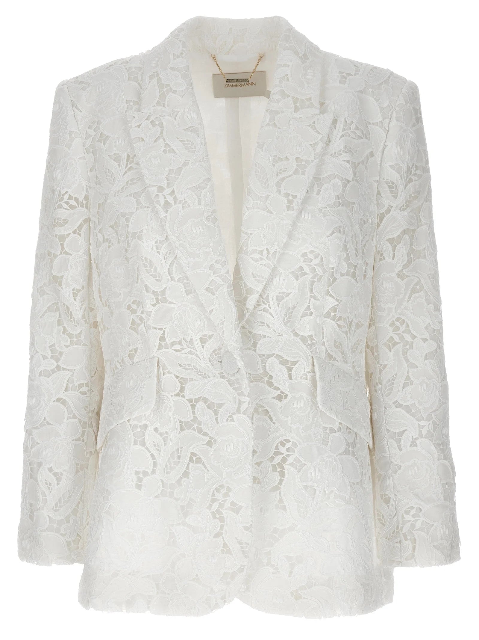 Zimmermann White Polyester Blazer - 2