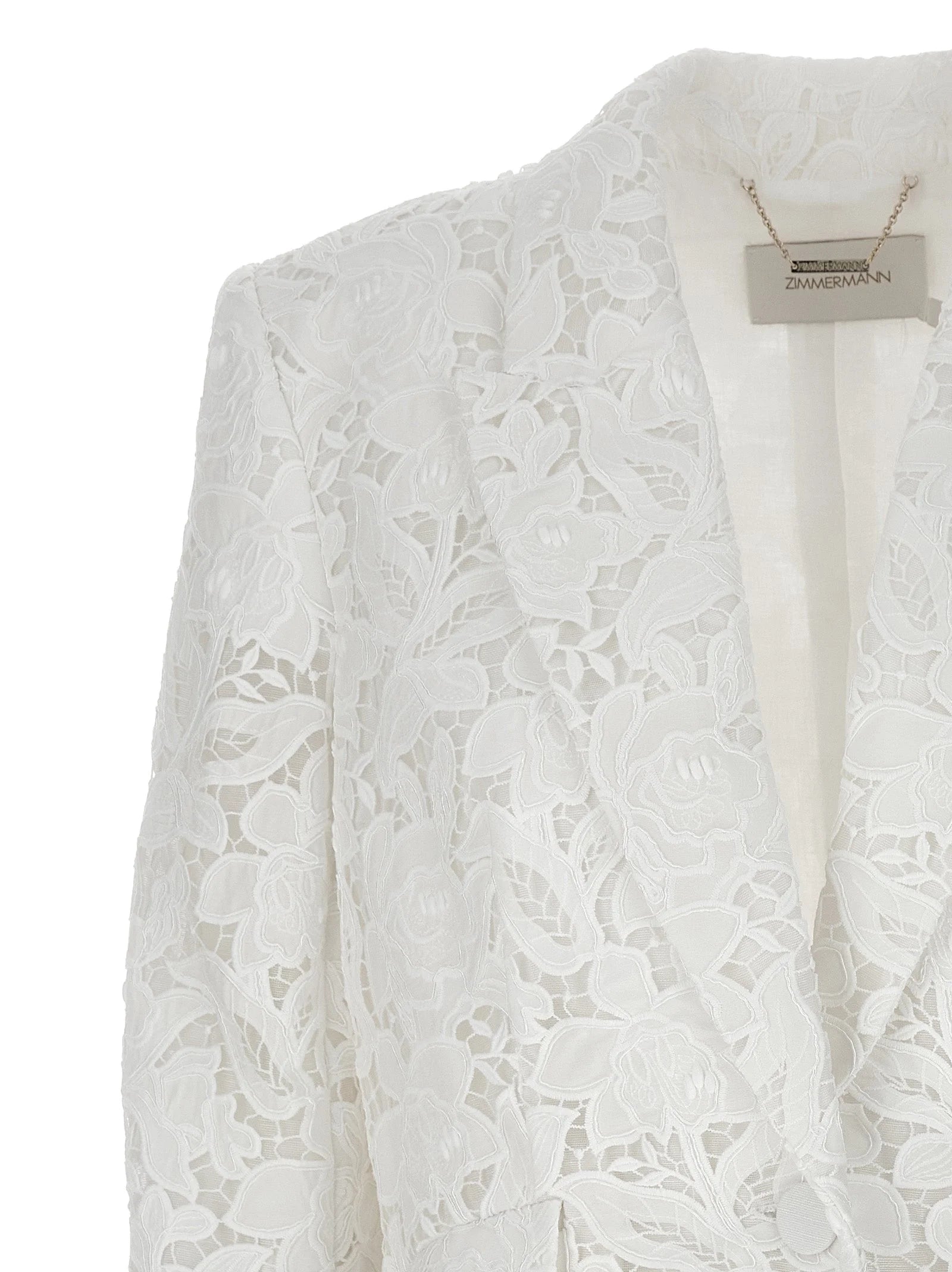 Zimmermann White Polyester Blazer - 2