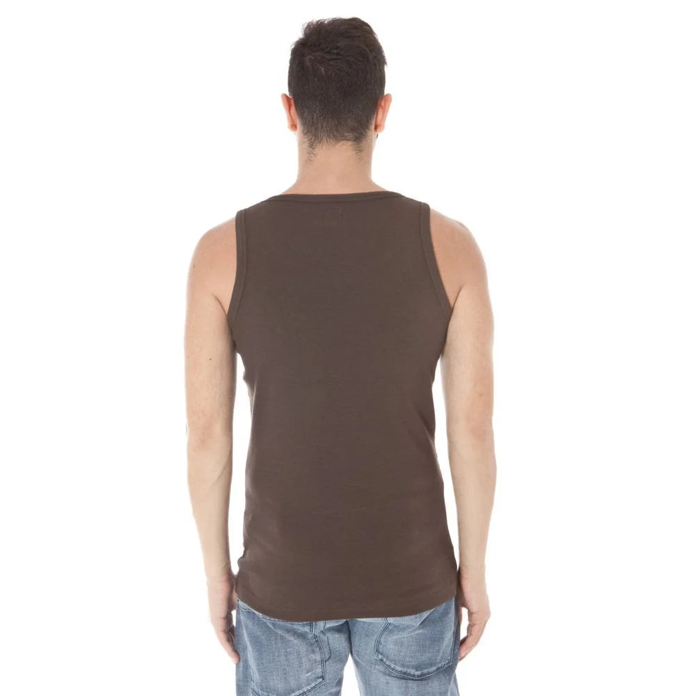 Zuelements Brown Cotton T-Shirt - XXL - Tank Tops